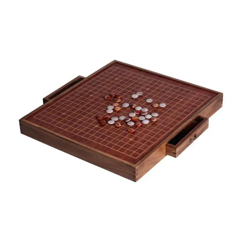 Go chess pieces, solid wood adult drawer chessboard set, children's beginner anti-jade gobang