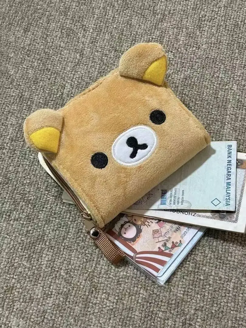 محفظة صغيرة للفتيات أنيمي ثلاثية الأبعاد من القطيفة للعملات المعدنية الجديدة Ins Kawaii المحمولة تخزين البنك حافظة للبطاقات هدية عيد ميلاد #6