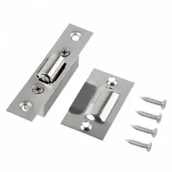 Heavy Duty Stainless Steel Invisible Roller Catch Silent Snap Lock with Matching Screws for KTV Box / Bedroom Room Door