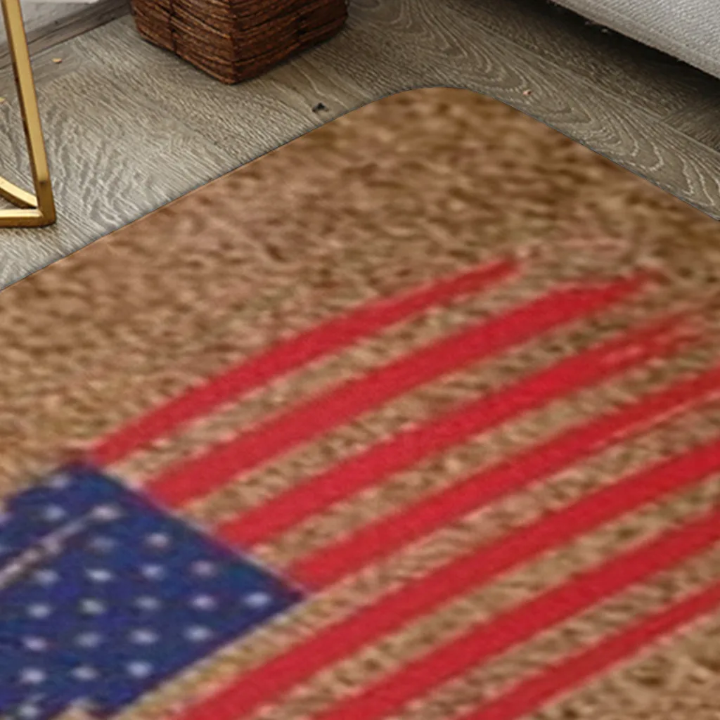 Alfombra de estilo nórdico para el hogar, felpudo para baño, inodoro, dormitorio, amor por la Paz, América, decoración de Hotel