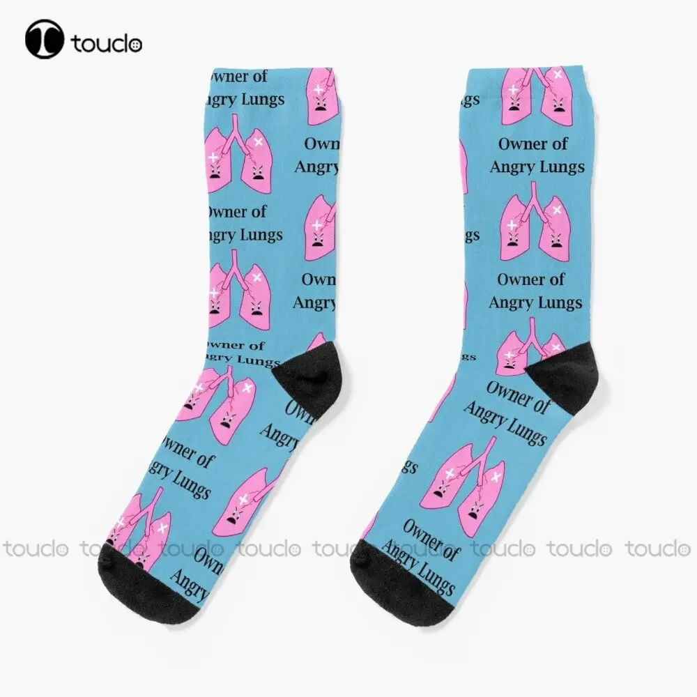 

Owner Of Angry Lungs Socks For Boys Personalized Custom Unisex Adult Teen Youth Street Skateboard Socks Custom Gift
