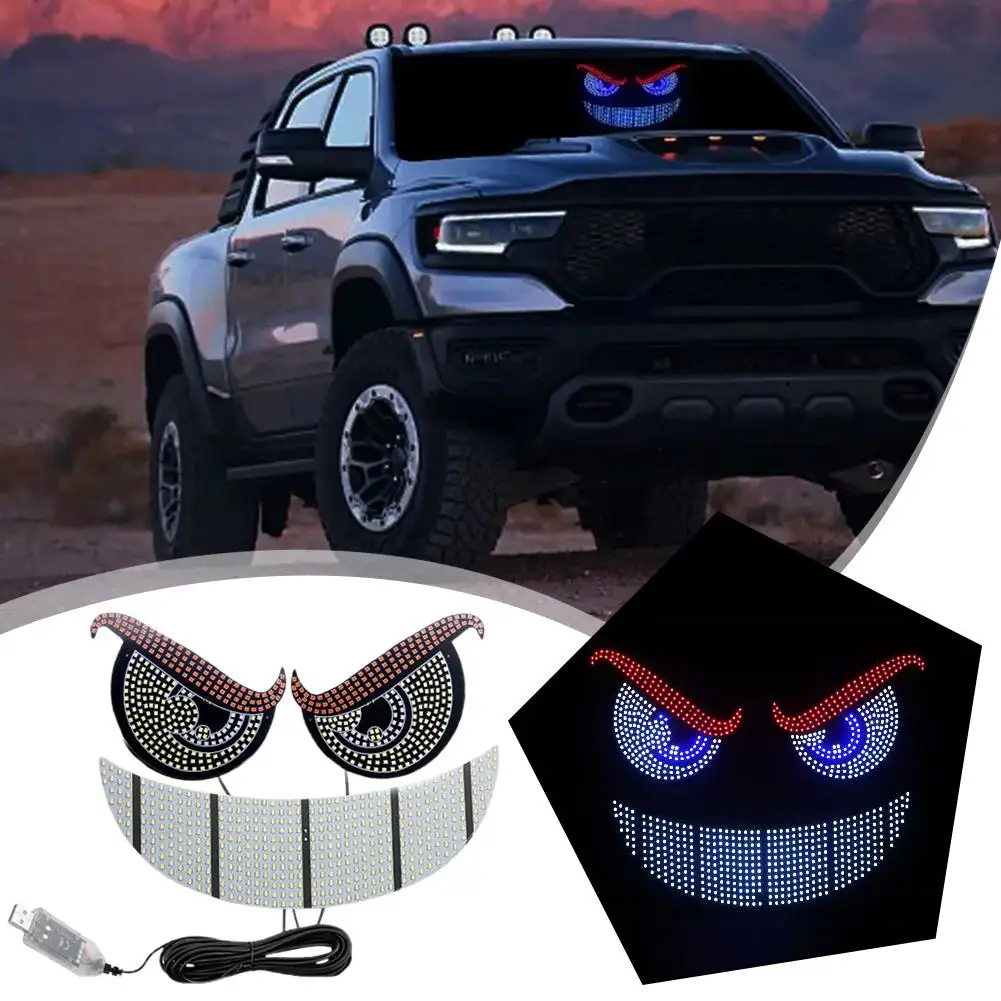 

Автомобильный светодиодный декоративный светильник «Глаз дьявола», задний предупредительный светильник, украшение для глаз, атмосфера, красный дьявол, автоаксессуары G1U7