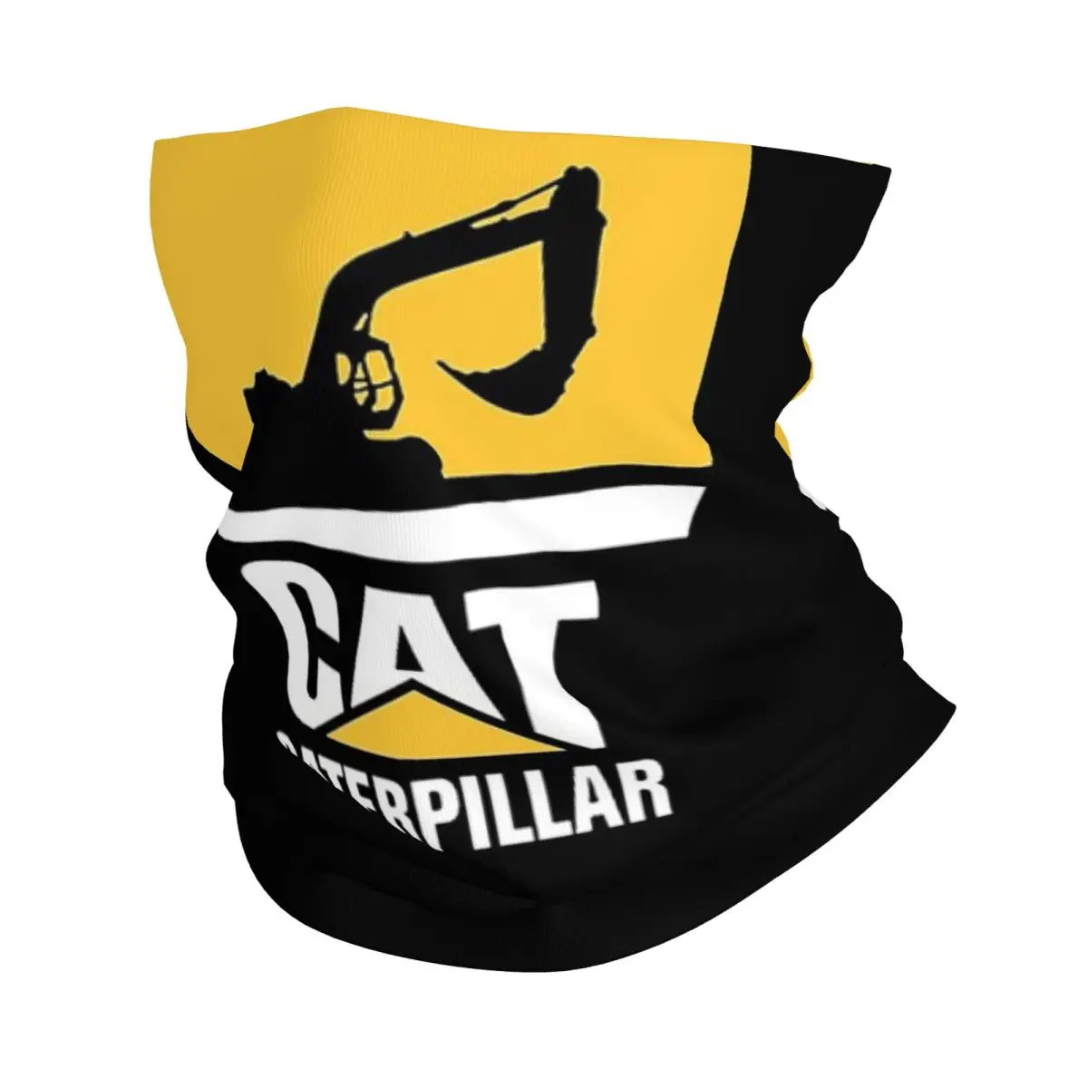 Cat-caterpillar Logo Bandana Neck Cover Printed Mask Scarf Multifunction FaceMask Running For Men Women Adult Windproof