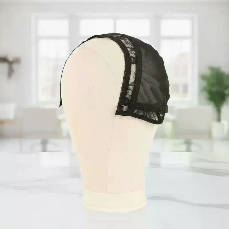 Black 2*4 2*6 4*4 5*5 13*4inch Wig Making Cap Invisible Lace Edge Adjustable Lace Wig Cap With Drawstring With Silicone Wig Caps