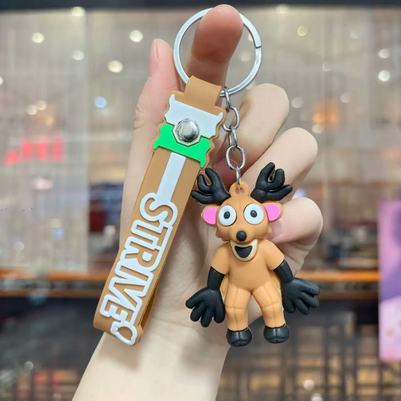 숲속의 99일 키체인 어린이 귀여운 게임 펜던트 신형 학교 가방 자동차 키링 장식 어린이 클래식 장난감 선물