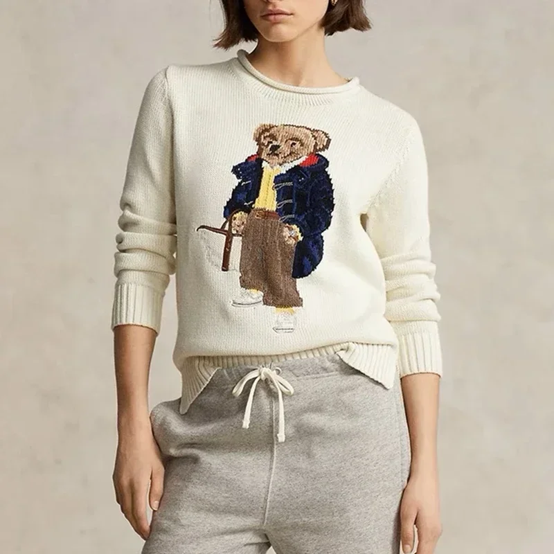 New casual fashion versatile good-looking bear sweater