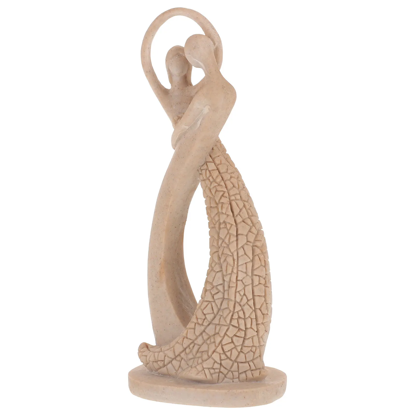 

Resin Couple Sculpture Hugging Figurine Lover Statue Decor Valentine Gift Home naments Bedroom Accessories Desktop nament Craft