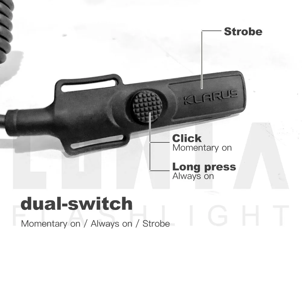 Imagem -03 - Interruptor Remoto para Lanterna Pro Xt12gt Interruptor Duplo na Cauda Klarus-trp1