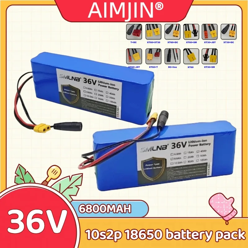 

10S2P battery pack 36V 6800mAh 36V Electric Scooter Lithium Battery 500W Electric Scooter 42V 10S2P