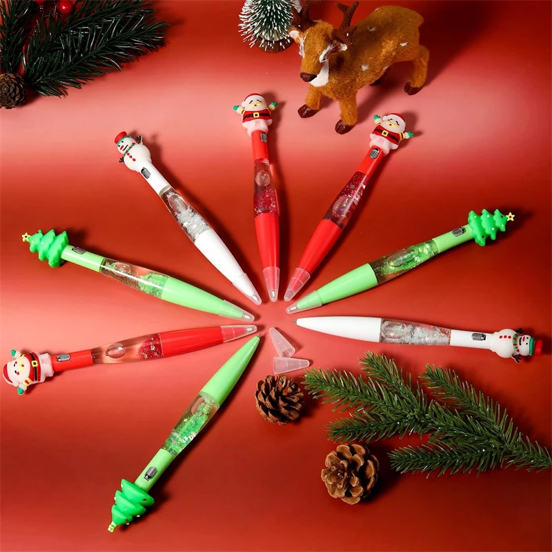 36 Stuks Led Kerst Balpennen Xmas Licht Schrijf Pen Studenten Lichte Leuke Pen Voor Kerst Decor Kerstcadeau