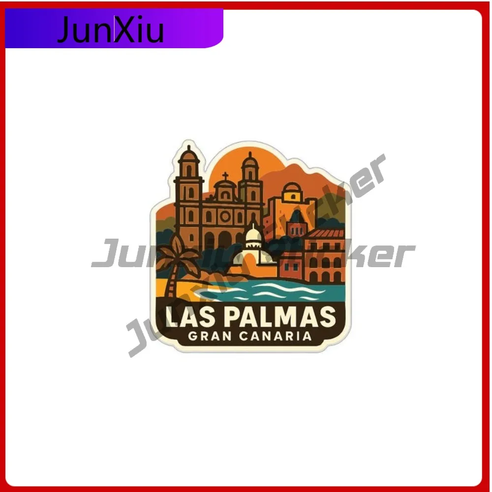 

Las Palmas Gran Canaria City Sticker Decoration Accessory Vinyl Decal Luggage Kayak Suv Window Motorcycle Decals Sticker For Car
