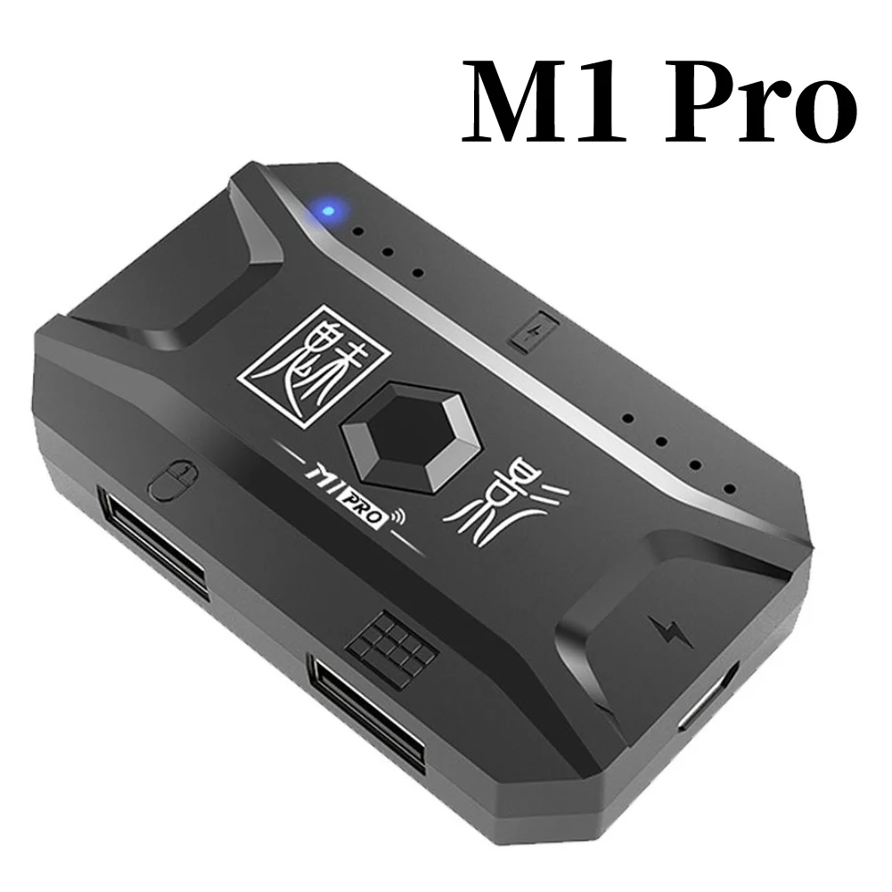 M1 Pro Keyboard Mouse Converter Portable Game Mobile Controller Mobile Game Keyboard and Mouse Adapter for Android iOS