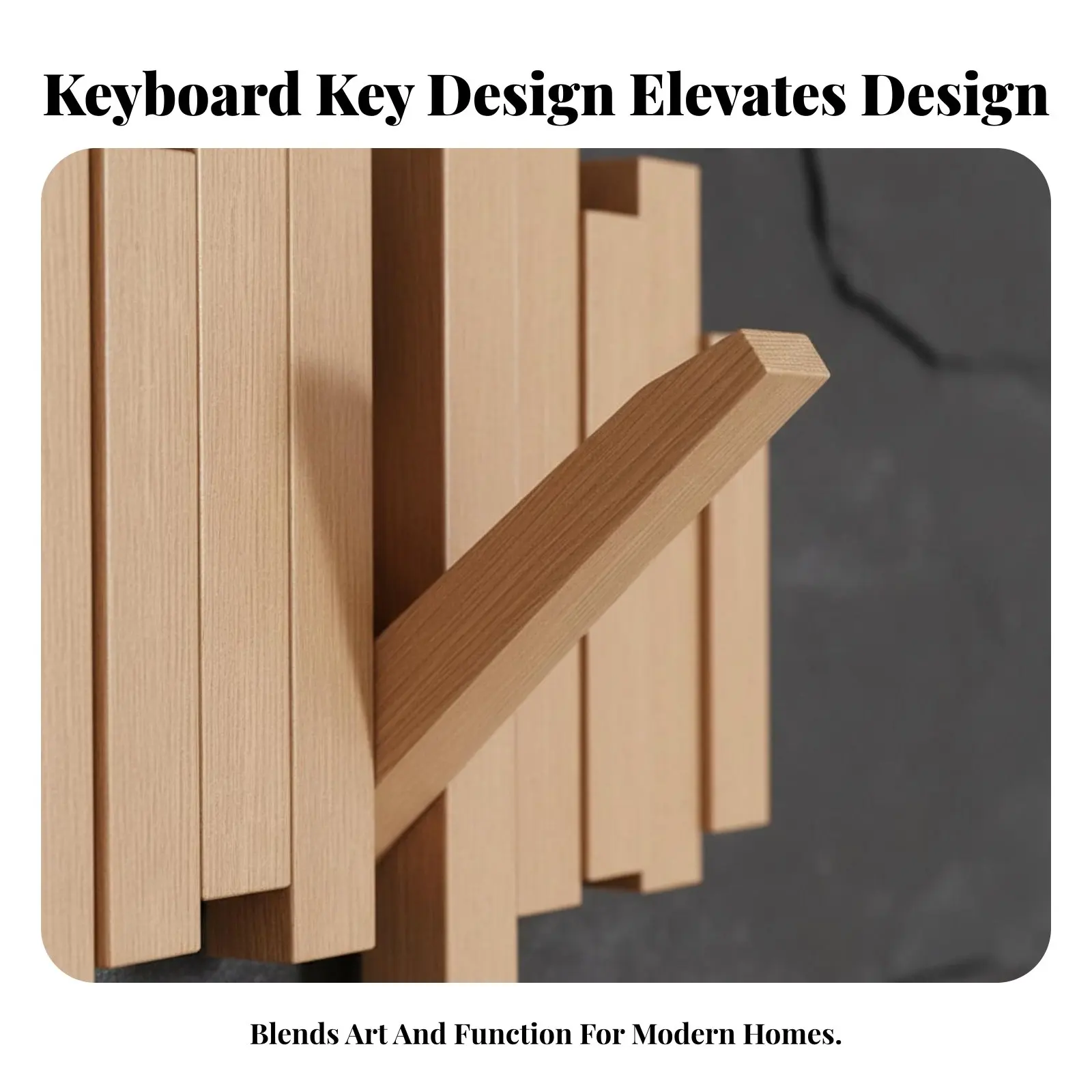 キーボードキーハンガー-省スペースキーボードキーフックレール-クリエイティブデザイン-音楽愛好家、玄関、廊下に多目的に使える