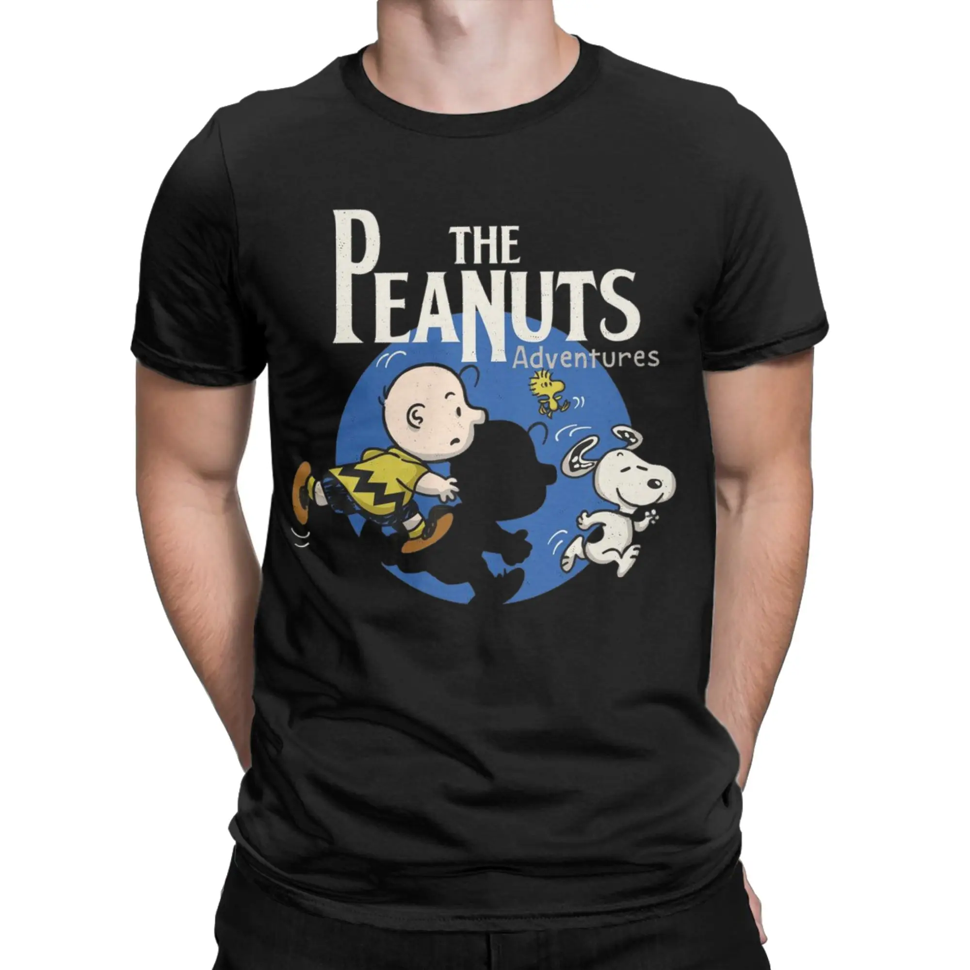 Men Women's Snoopy Charlie the  Adventures T Shirt  100% Cotton Tops Vintage Short Sleeve Round Collar Tee Shirt 6XL T-Shirt