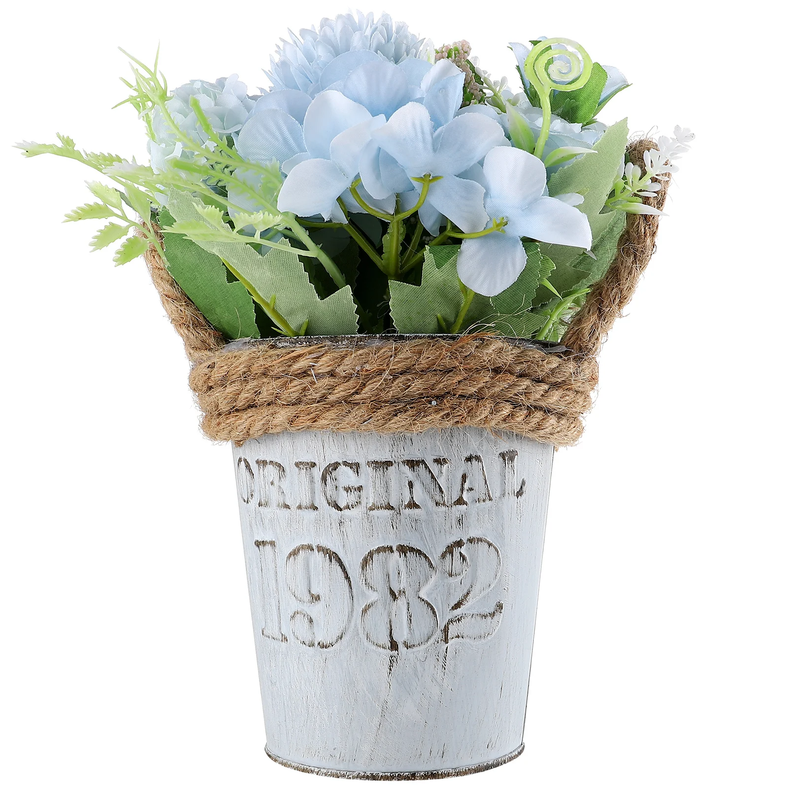 

Artificial Hydrangea Plants Blue Faux Flowers for Home Office Decor Simulated Arrangements Lifelike Wedding Decorations Fake