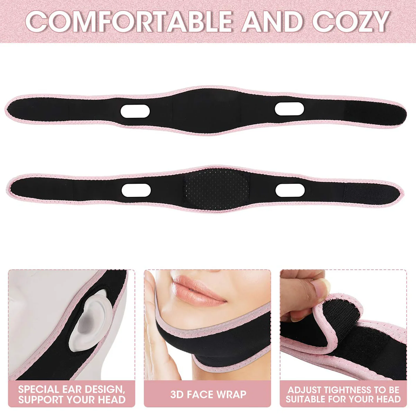 V Face Lift Up Bandage Belt, Dormir Emagrecimento Máscara Facial, Massagem Shaper Band, Máscara Facial Noite, Pele Chin Duplo