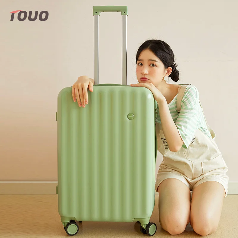 Легкий твердый чемодан Spinner с замком TSA, расширяемый устойчивый к царапинам дорожный чемодан 20, 24 дюйма, унисекс Maletas De Viaje