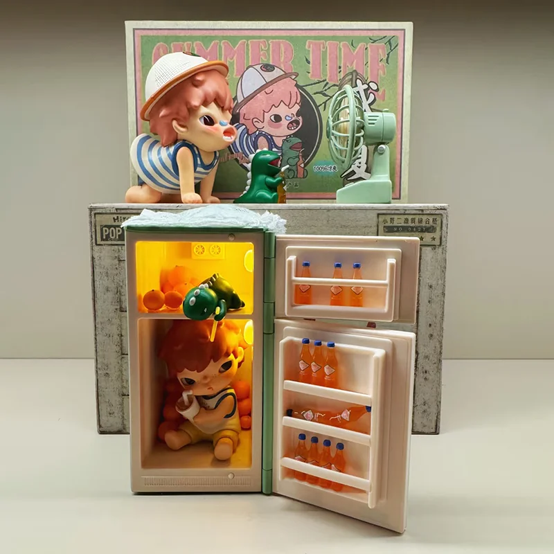 Neue Limited Edition Wind Blows Summer Series Blind Box Actionfigur Hängekarte Hirono Orange Soda Sammlermodell Spielzeug Geschenk