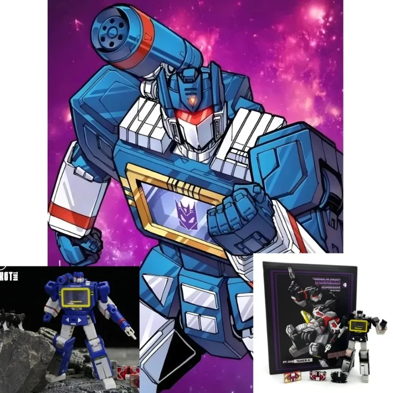 In Stock PT-04 Transformation Soundwave PT04 with Tape G1 Mini Pocket War KO DX9 Action Figure Robot Toys Kids Gift