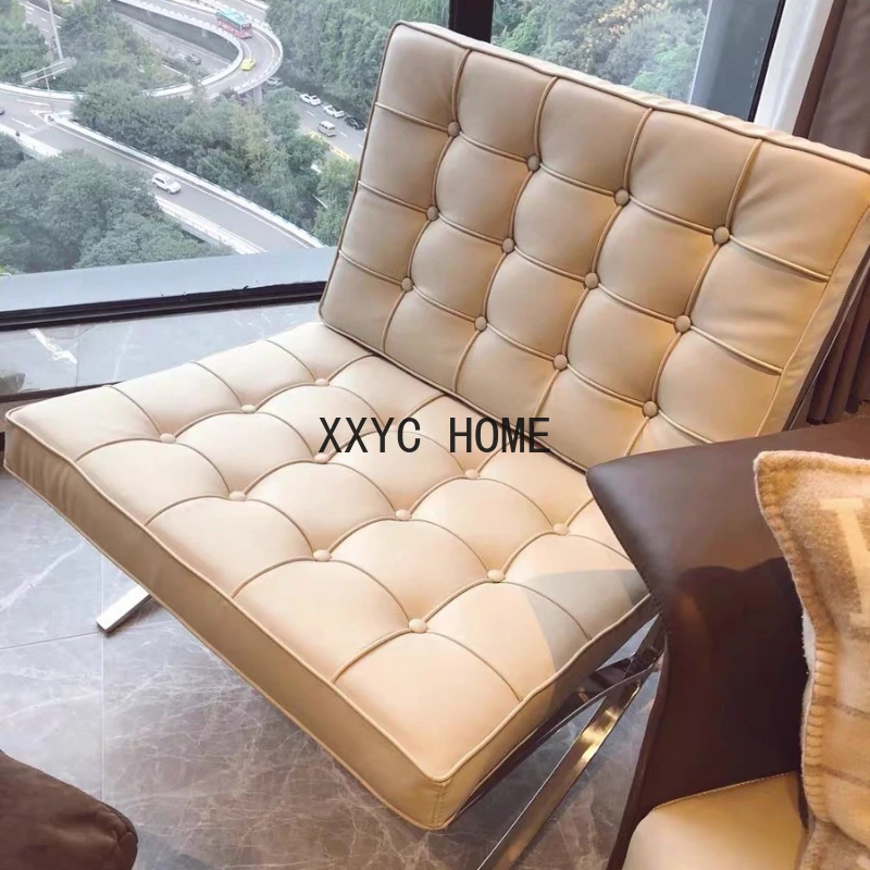 Sofa Rocking Living Room Chairs Lounge Pu Leather Luxury Metal Modern Living Room Chairs Designer Single Sillas Home Furniture