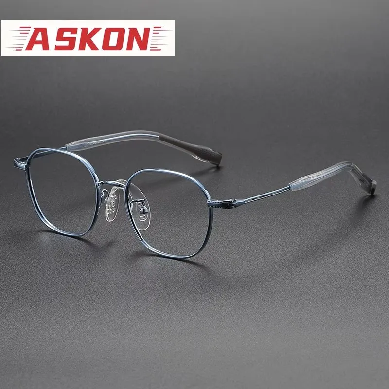 ASKON 2027 Pure Titanium Glasses Frame children's  Vintage Kid Eyeglasses Frames boy girl New Eyewear Spectacles