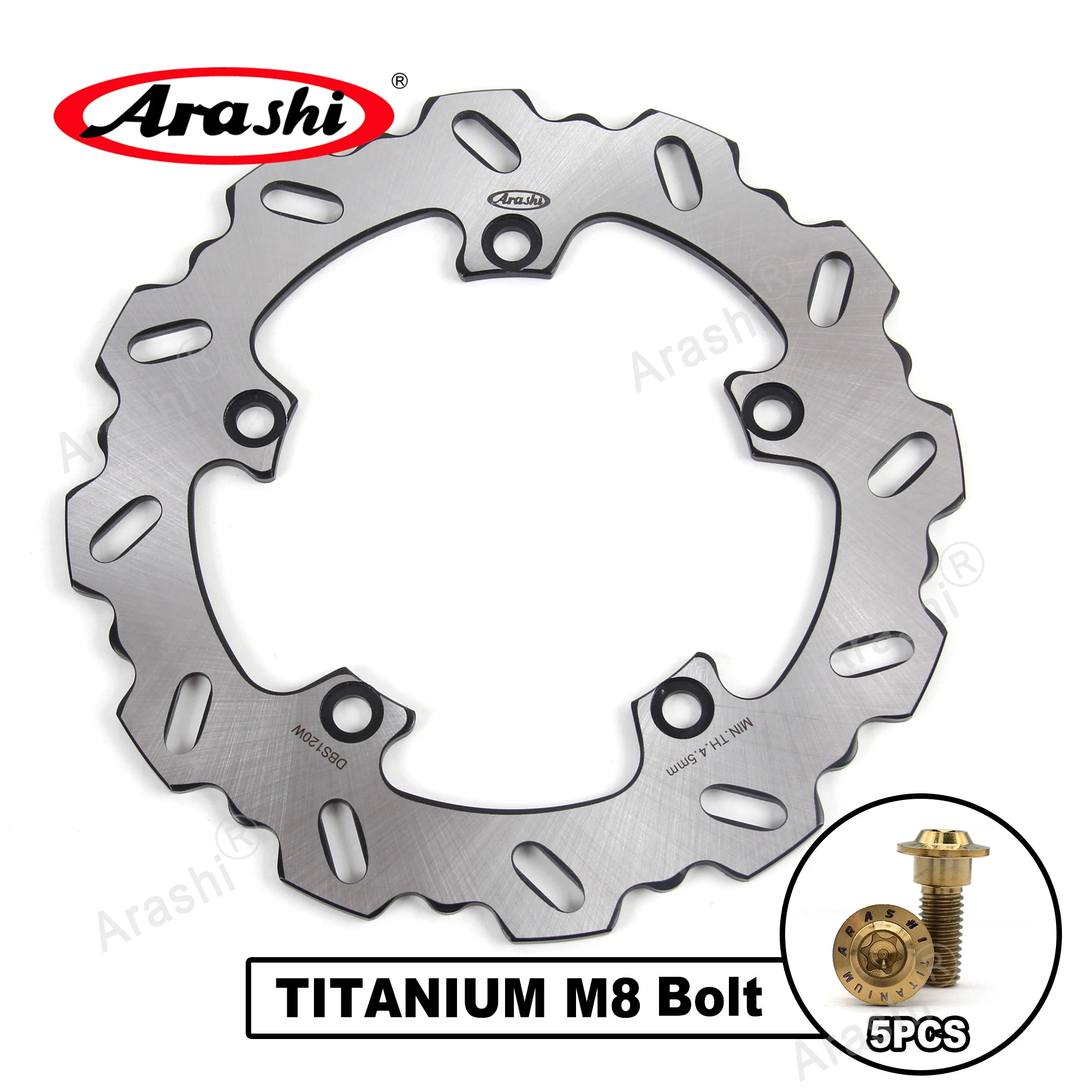 Arashi 245mm CNC Rear Brake Disc Rotor Disk For YAMAHA MT07 MT 07 MT-07 MOTO CAGE ABS 700 2014 2015 2016 2017