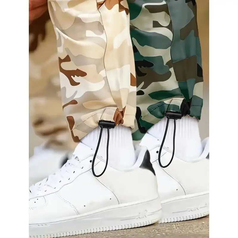 Nieuwe 2026 camouflage werkbroek Klassiek ontwerp Duurzame rechte pijpen PVC-materiaal ex Casual broek