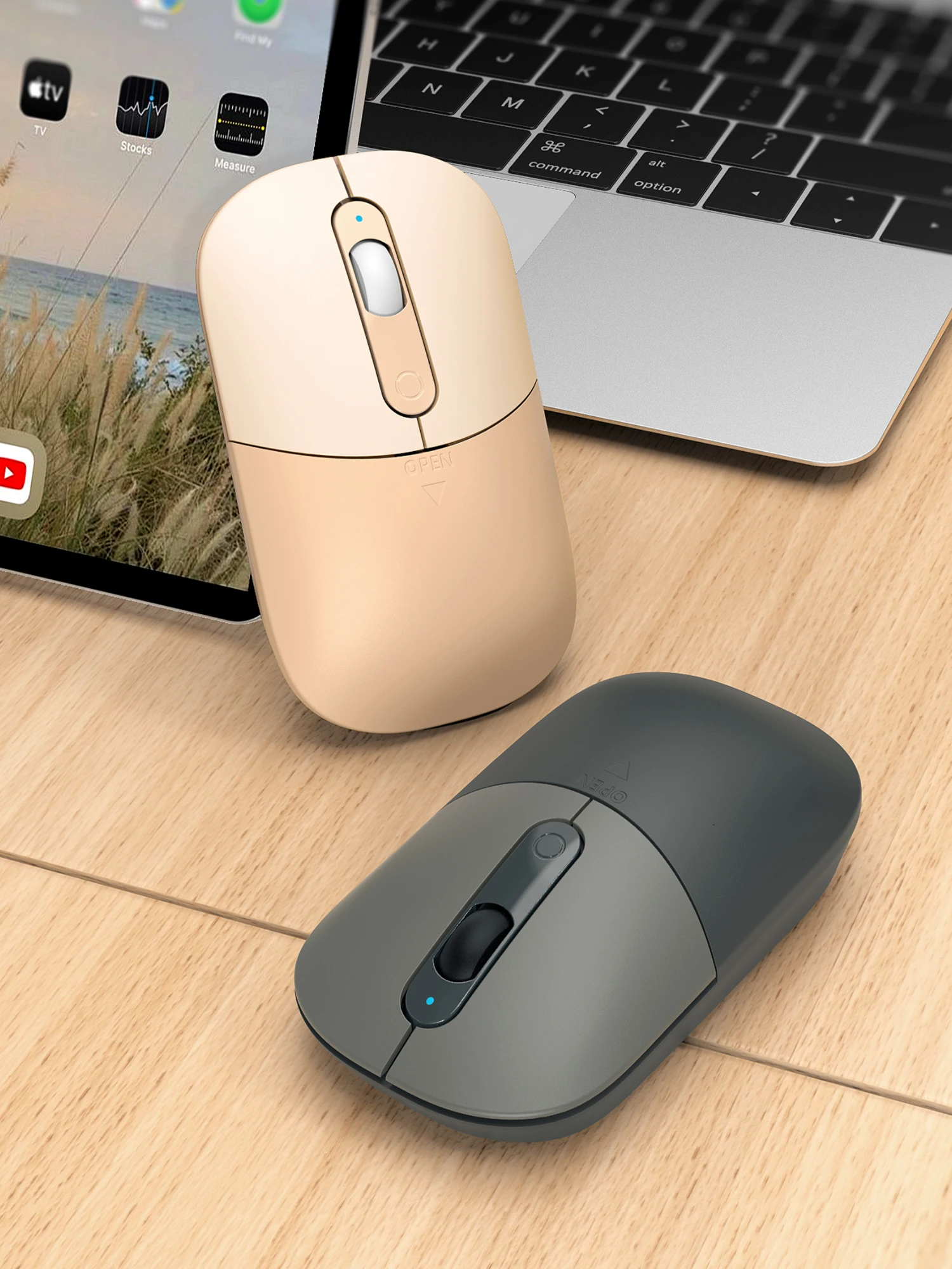 T6 Color Block 2.4G Wireless Mouse, Universal for Office & Gaming, Compatible with Laptops & Desktops