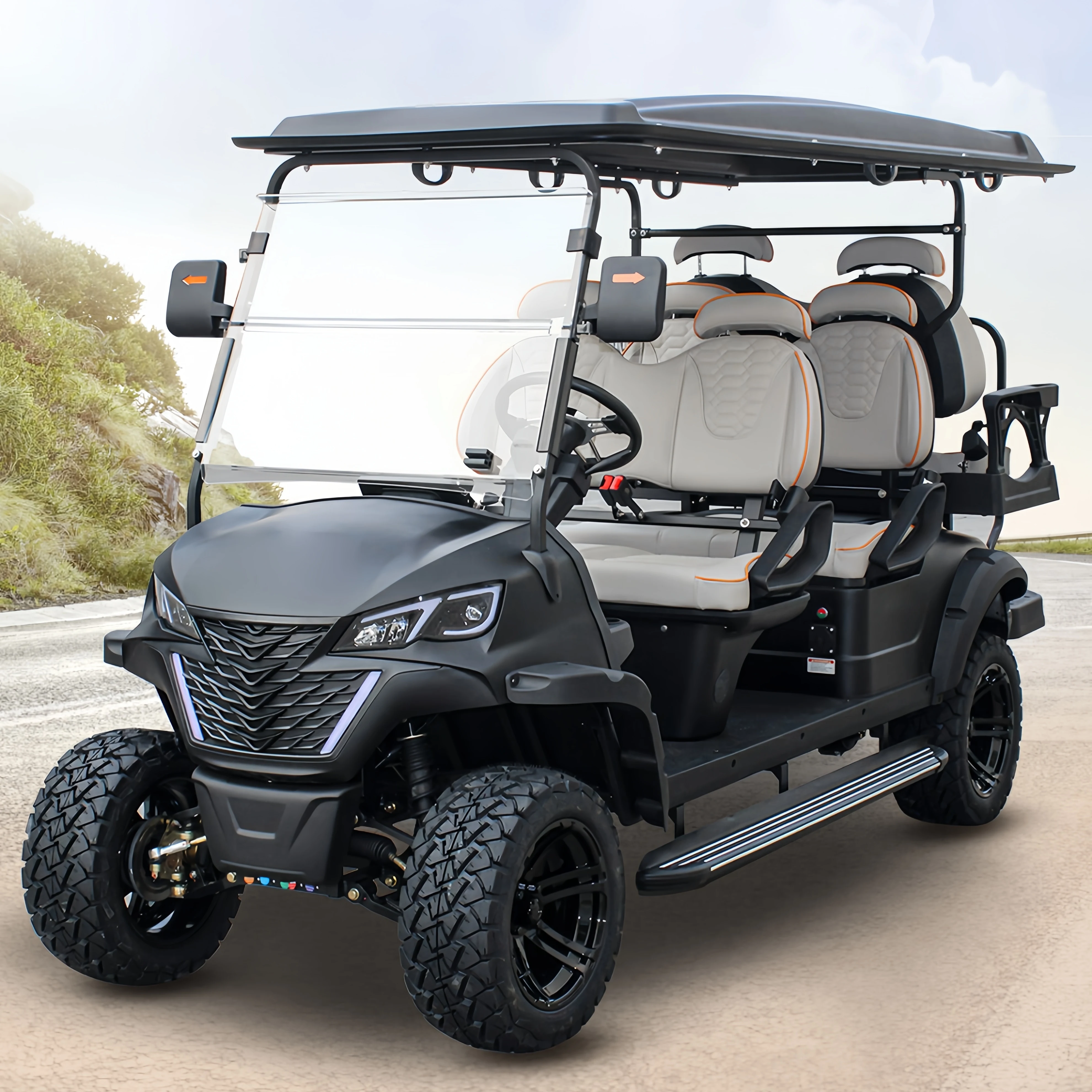 CE Approval Lifted Lithium Battery Powered 4 Seater Utility Adults Electric Scooter Hunting Golf Cart