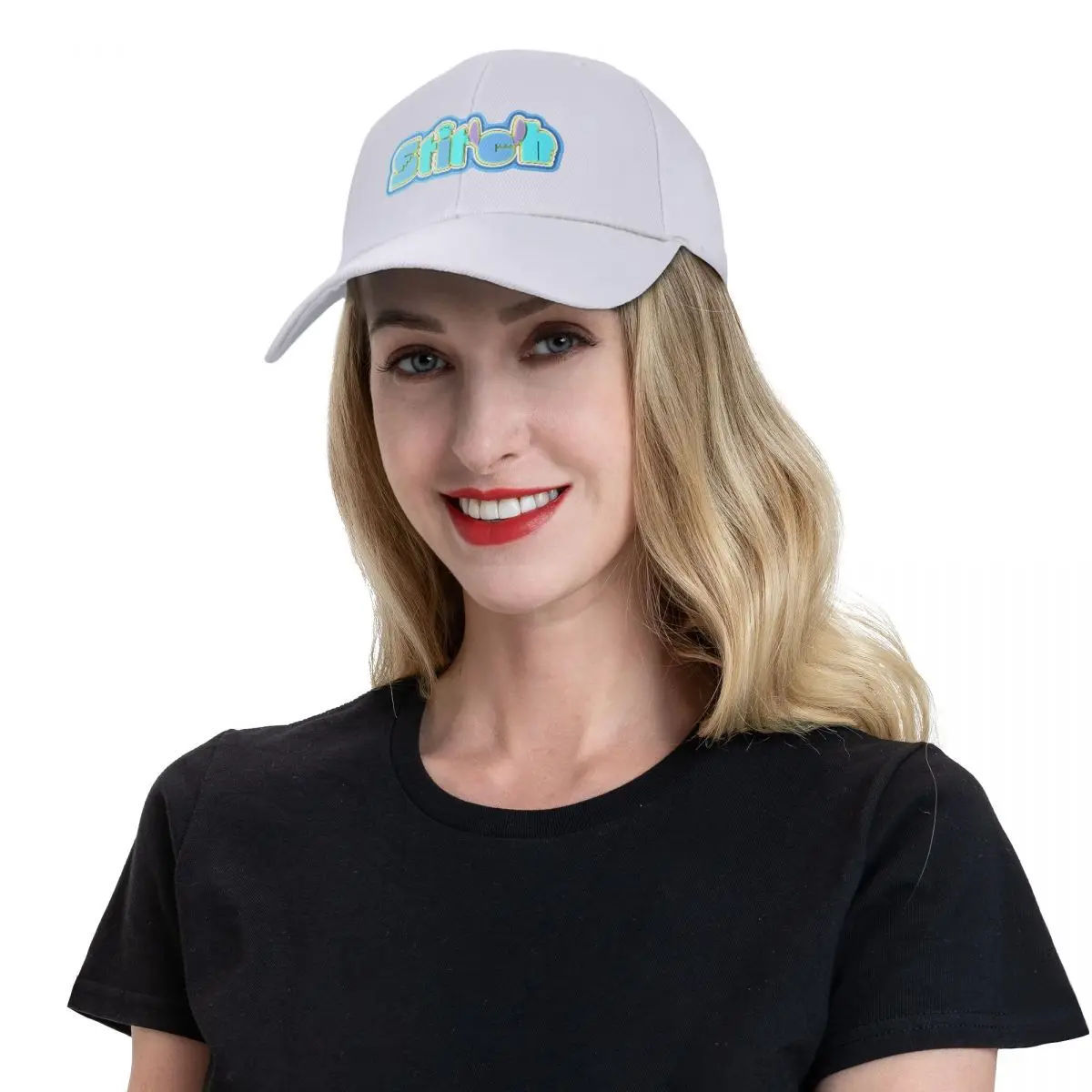 Czapka z daszkiem Stitch Logo Letnie czapki z daszkiem Czapki unisex Trucker Dad Hats