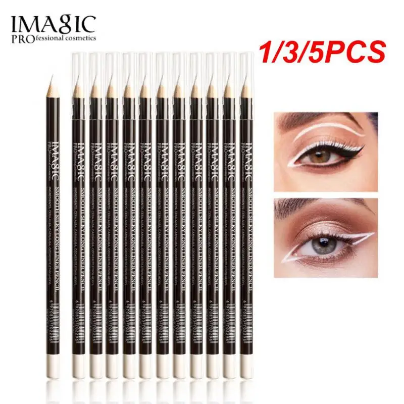 1/3/5PCS Eyeliner Pen Mascara Eyeliner Pen Odporne na rozmazywanie Stays In Place In Demand Gładka tekstura Szybko rośnie drewniany słupek