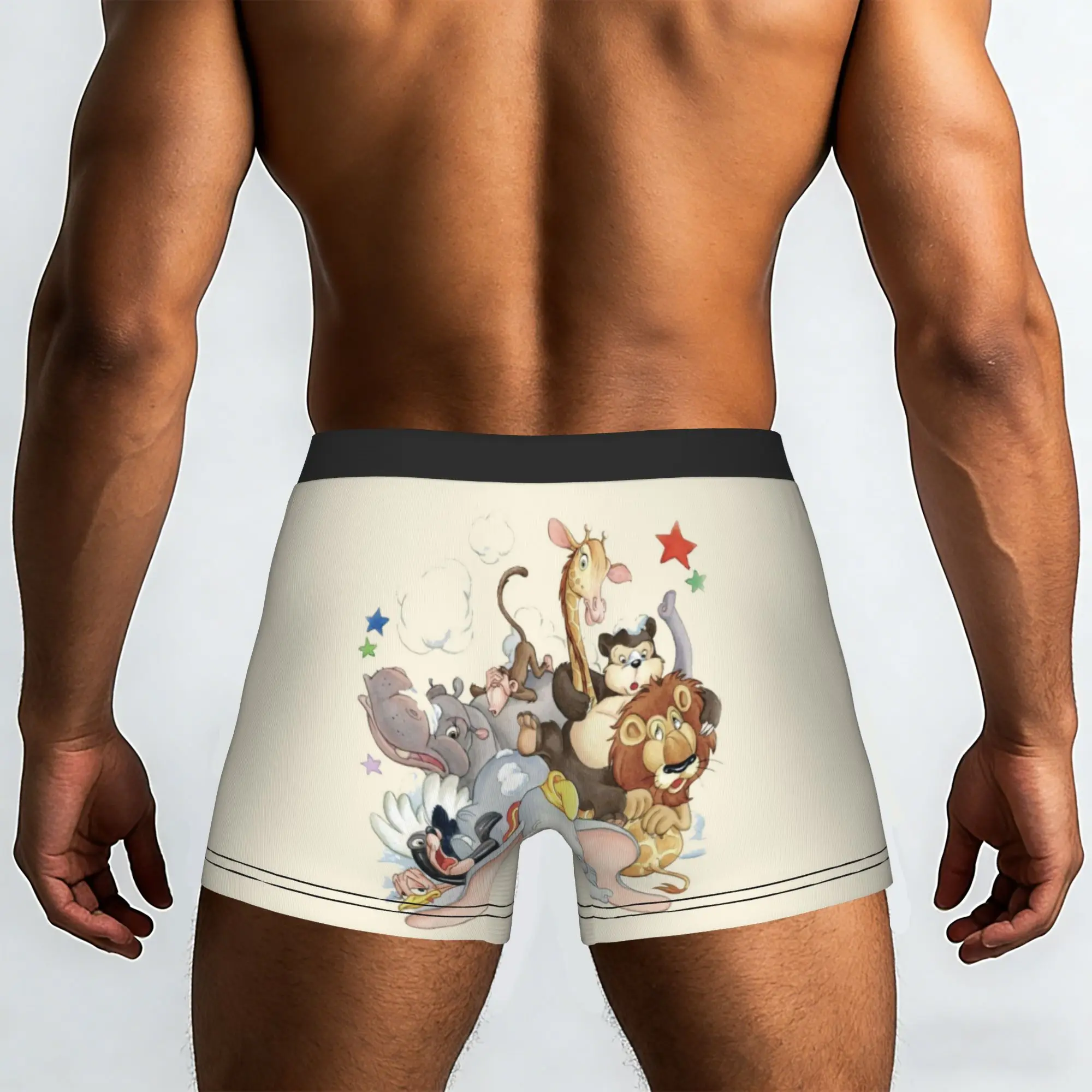 Custom D-Dumboes Cartoon Underwear Men Stretch Cute Elephant Boxer Briefs Shorts Panties Soft Underpants For Homme