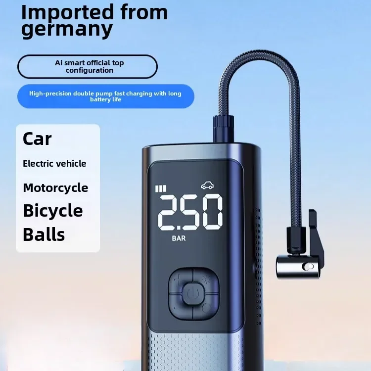 

Car wireless inflatable pump for automobile portable air pump electric car tire high pressure air pump