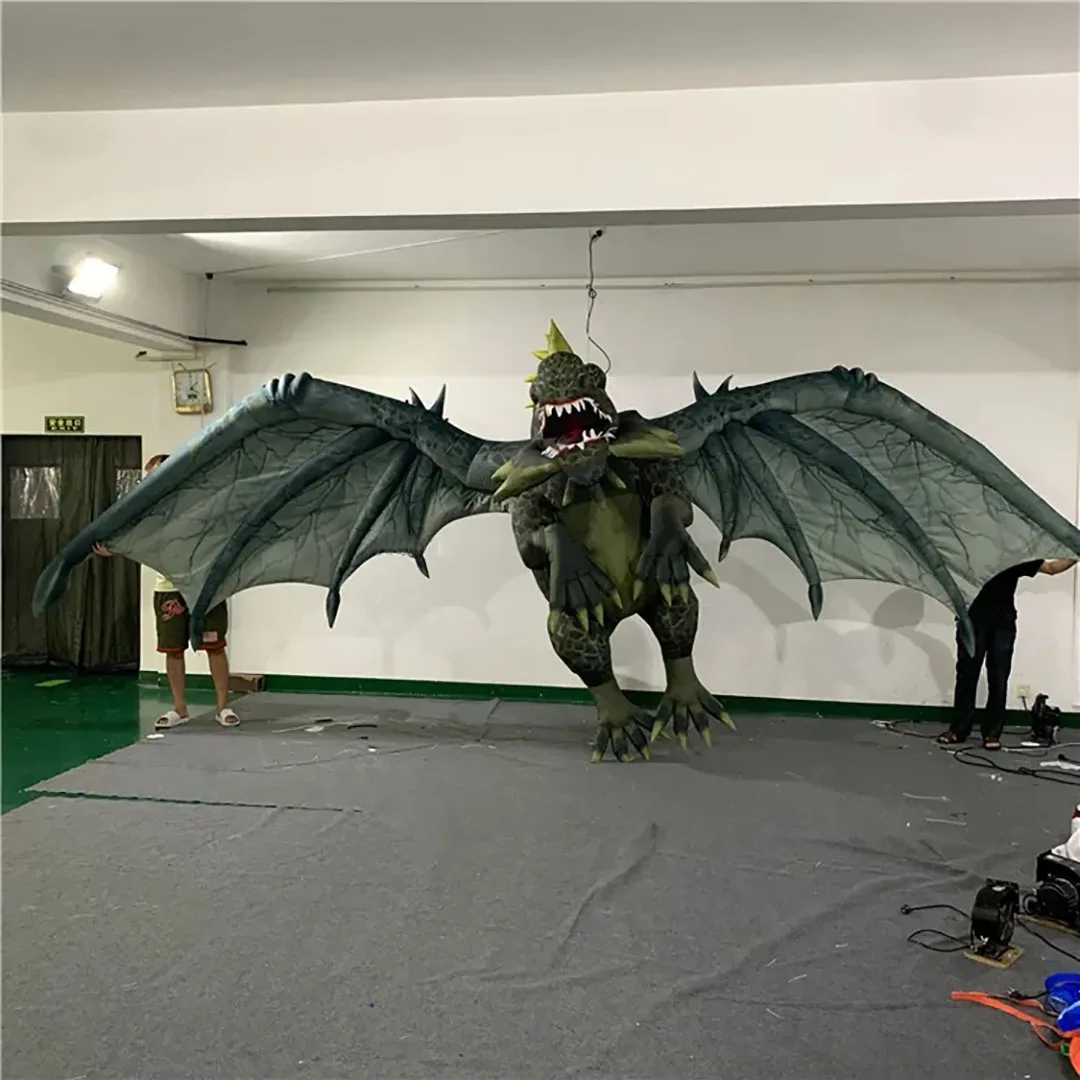 Gigantyczny nadmuchiwany smok dmuchany powietrzem latające smoki rekwizyty do dekoracji klubu nocnego do reklamy na wystawy imprezowe