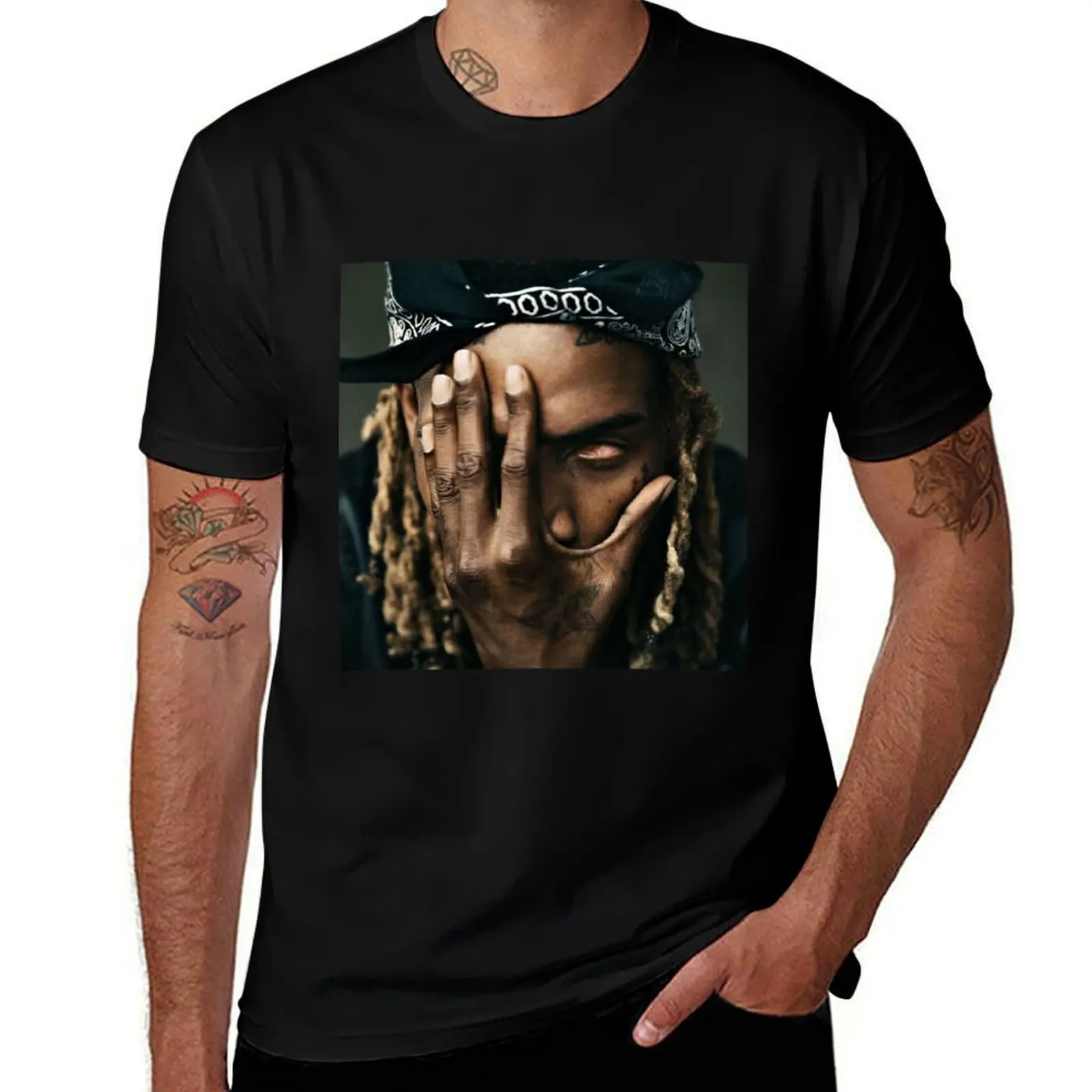 

Fetty. wap. cover T-Shirt Short sleeve tee sports fans blue archive gifts for boyfriend sweat shirts, men