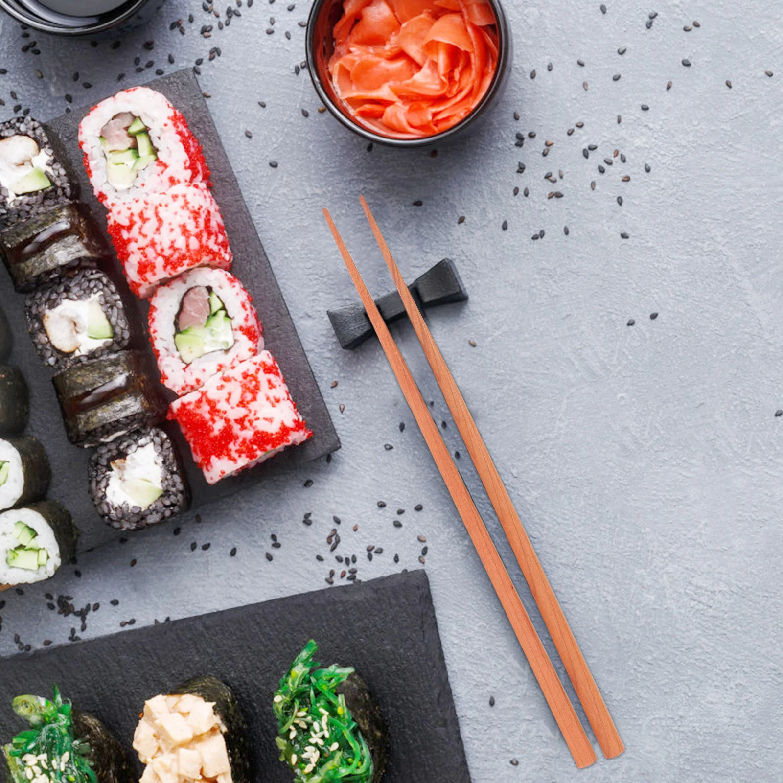 

1Pair Portable Reusable Wooden Chopsticks Natural Japanese Style Dining Utensil Travel Set for Office Picnic Camping Sushi