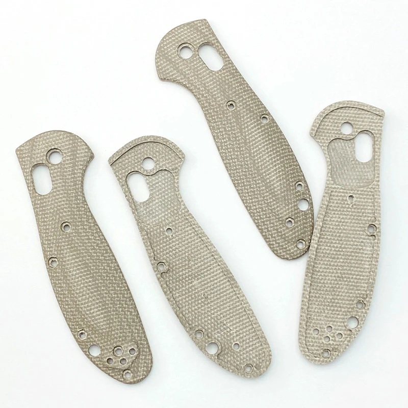 Imagem -04 - Micarta Faca Lidar com Patches com Parafusos Escalas para Benchmade Mini Griptilian 555 556 557 Facas Grip Faça Você Mesmo Fazendo Acessórios