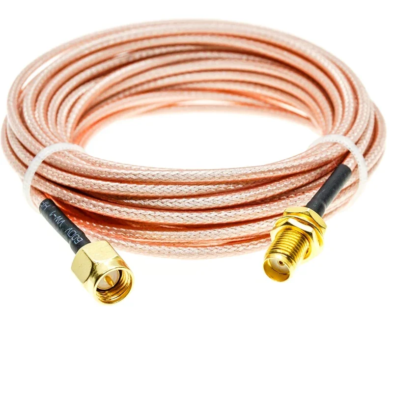 RG316 KABEL SMA męski na SMA żeński Złącze zaciskane grodziowe Koncentryczny przedłużacz RF Przewód koncentryczny Jumper Pigtail Wire