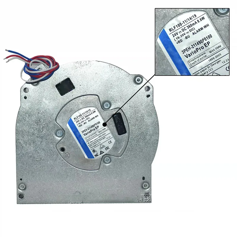 Original RLF100-11/14/19 24V 8.6W PLC servo server electrical control cabinet turbine cooling fan