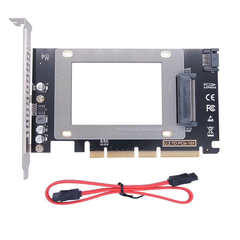 U.2 to PCIE Riser PCI Express 3.0 X4/X8/X16 to SFF-8639 U2 Adapter for Intel 750 2.5