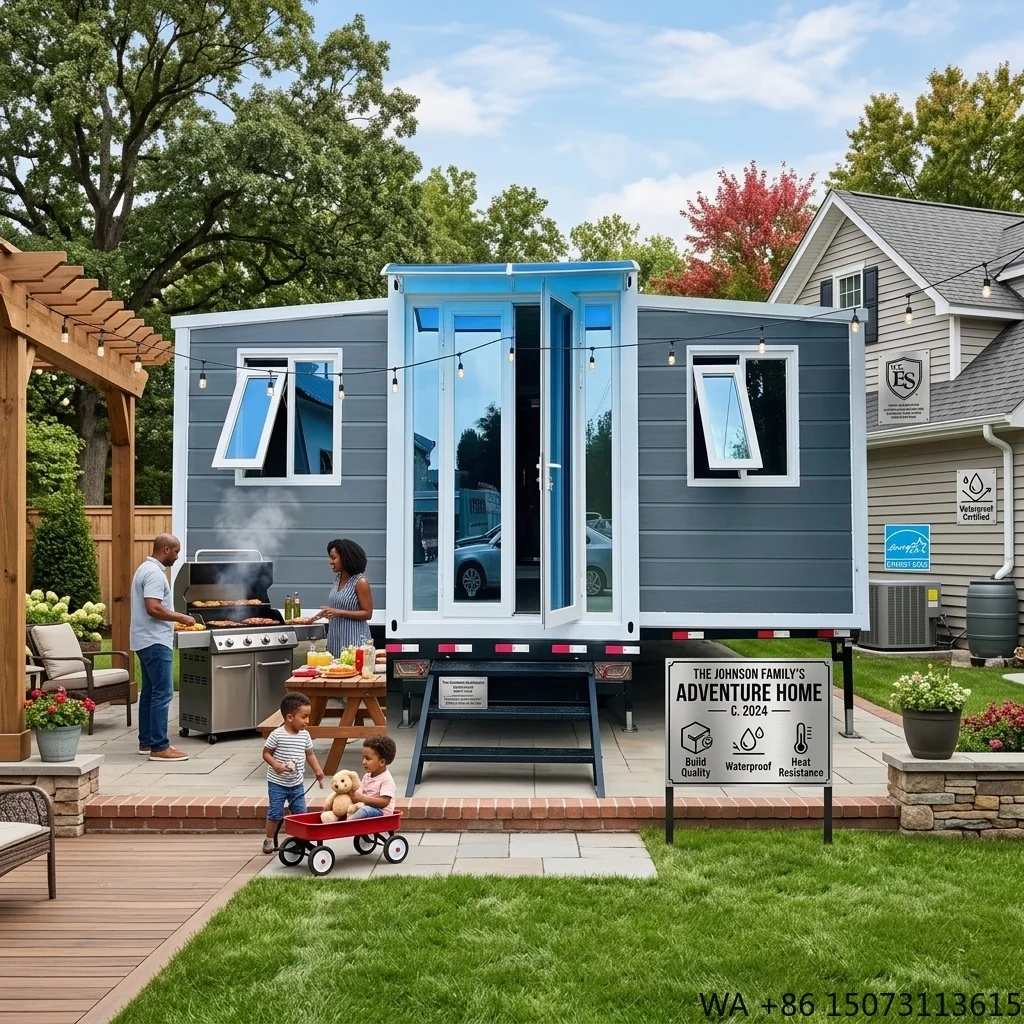 20ft 40ft Prefab Mobile Tiny Home Ready to Ship 2 3 4 Bedroom with Bathroom and Kitchen Container House Sunroom Hotel Rooms