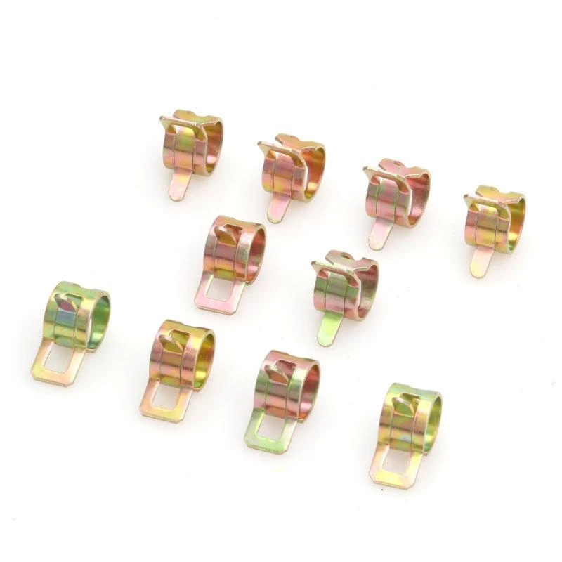 10x 10mm 0,39 Pouces Acasting à Ressort eau tuyau d'rrrosage Tubo Glamp Finenter C7ac