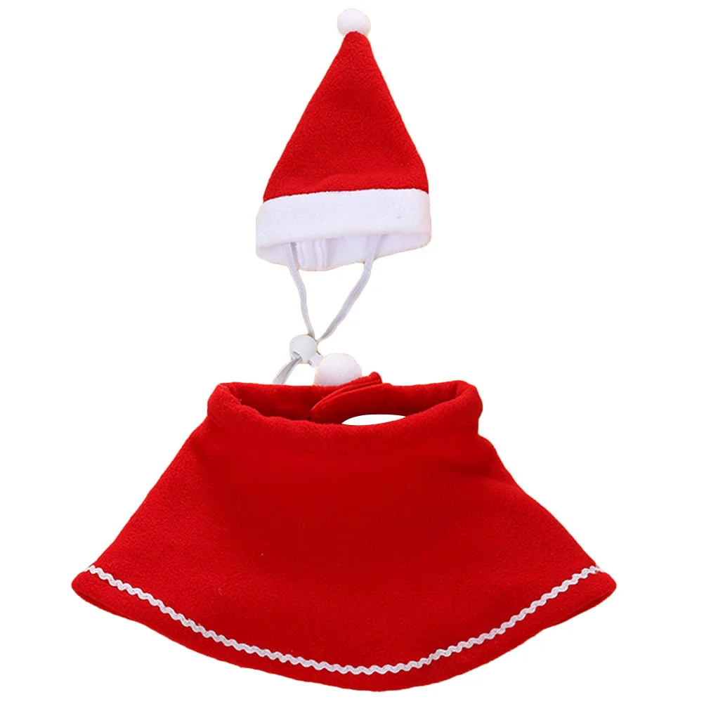 

Festive Dog Cape Suit for Pet Holiday Party Comfortable Fit Pet Clothes for Small Dogs Christmas Design Walking Jogging Use