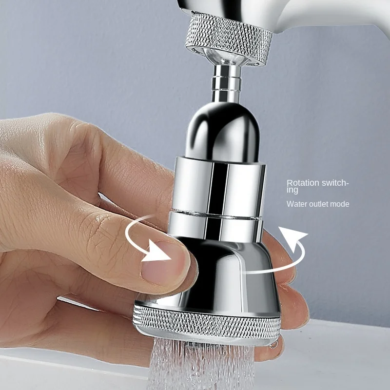 Messing Universal Küche Wasser Wasserhahn Einstellbar Druck 2 Modus Rotierenden Tap Düse Adapter Dusche Kopf Wasser Sparen