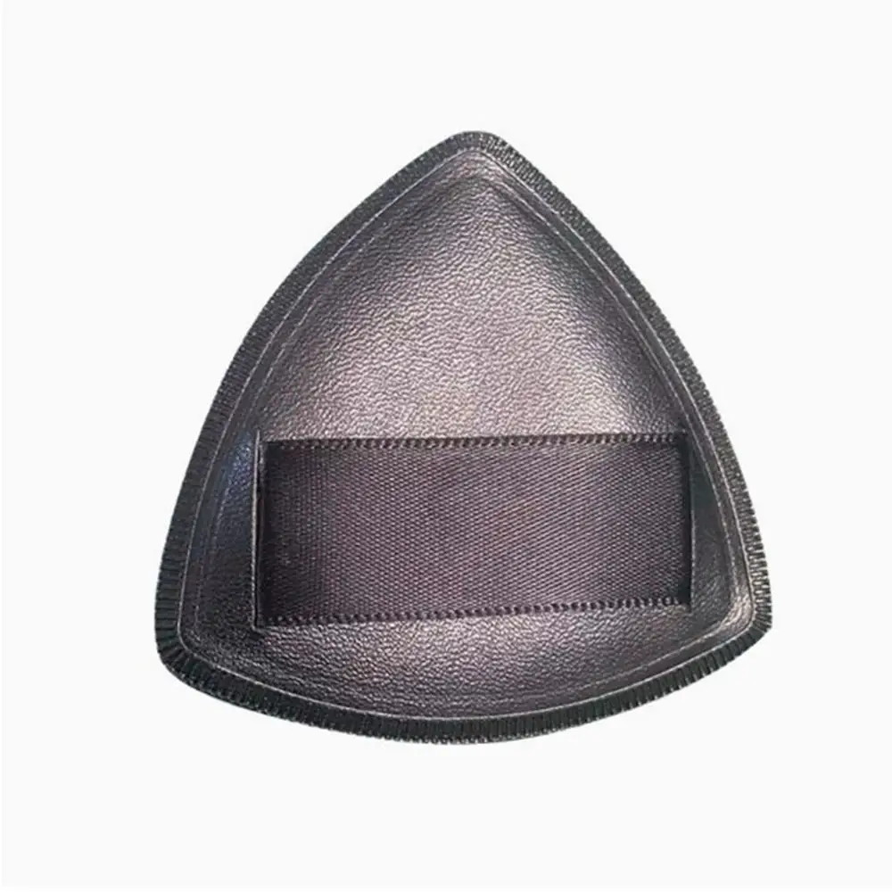 Polvere triangolare nera portatile per uso asciutto e bagnato Correttore morbido Trucco Soffio di cipria per fondotinta leggero a doppio uso