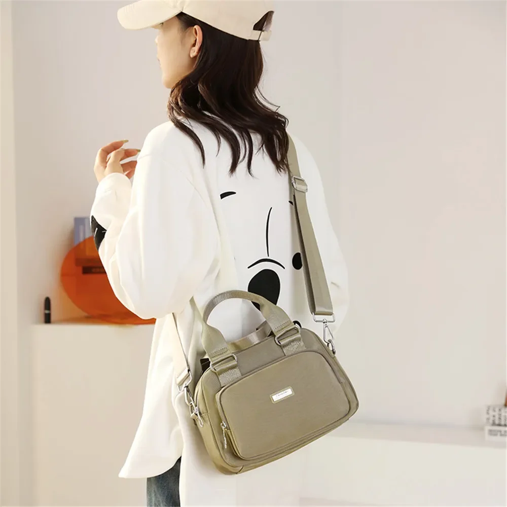 Multi Layer Pockets Women Handbag Fashion Shoulder Bag Female Designer Nylon Ladies Waterproof Messenger Crossbody Bag for Women