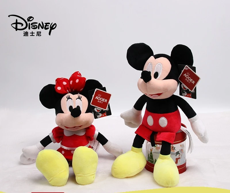 

Disney Genuine Cute Cartoon Mickey and Minnie Doll Mickey Mouse Doll Pillow Sleeping Plush Toy Anime Peripheral Gift