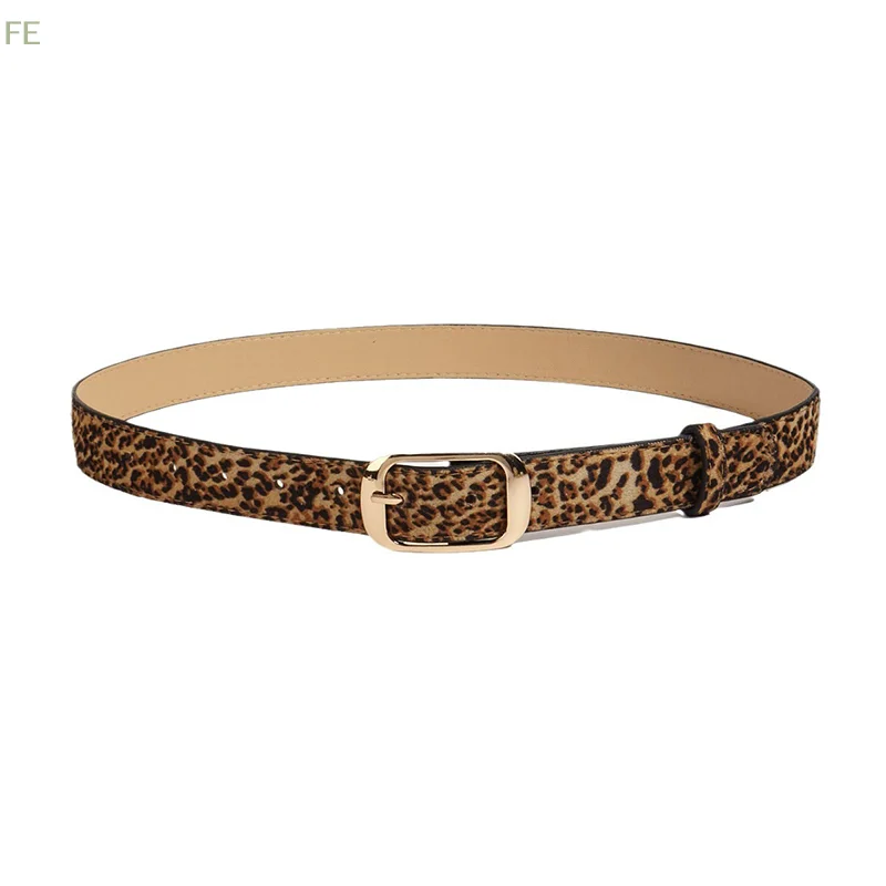 

[F] Belt Women's Ins Style Versatile Fashion Decorative Jeans Retro Leopard Print Thin Belt