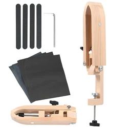 Stitch Pony Beech Wood Leather Pony Foldable Table Desktop Stitching Pony Horse Clamp Adjustable Leather Essential Tool Dropship