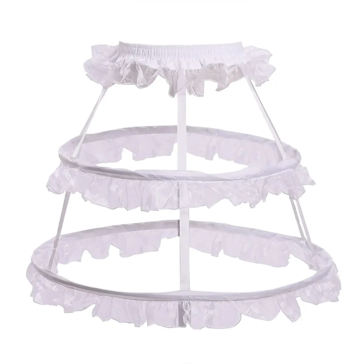 Hot Selling 2 Hoops Rok Lolita Meisjes Crinoline Petticoat Kostuum Cosplay Trouwjurk Onderrok voor Vrouwen